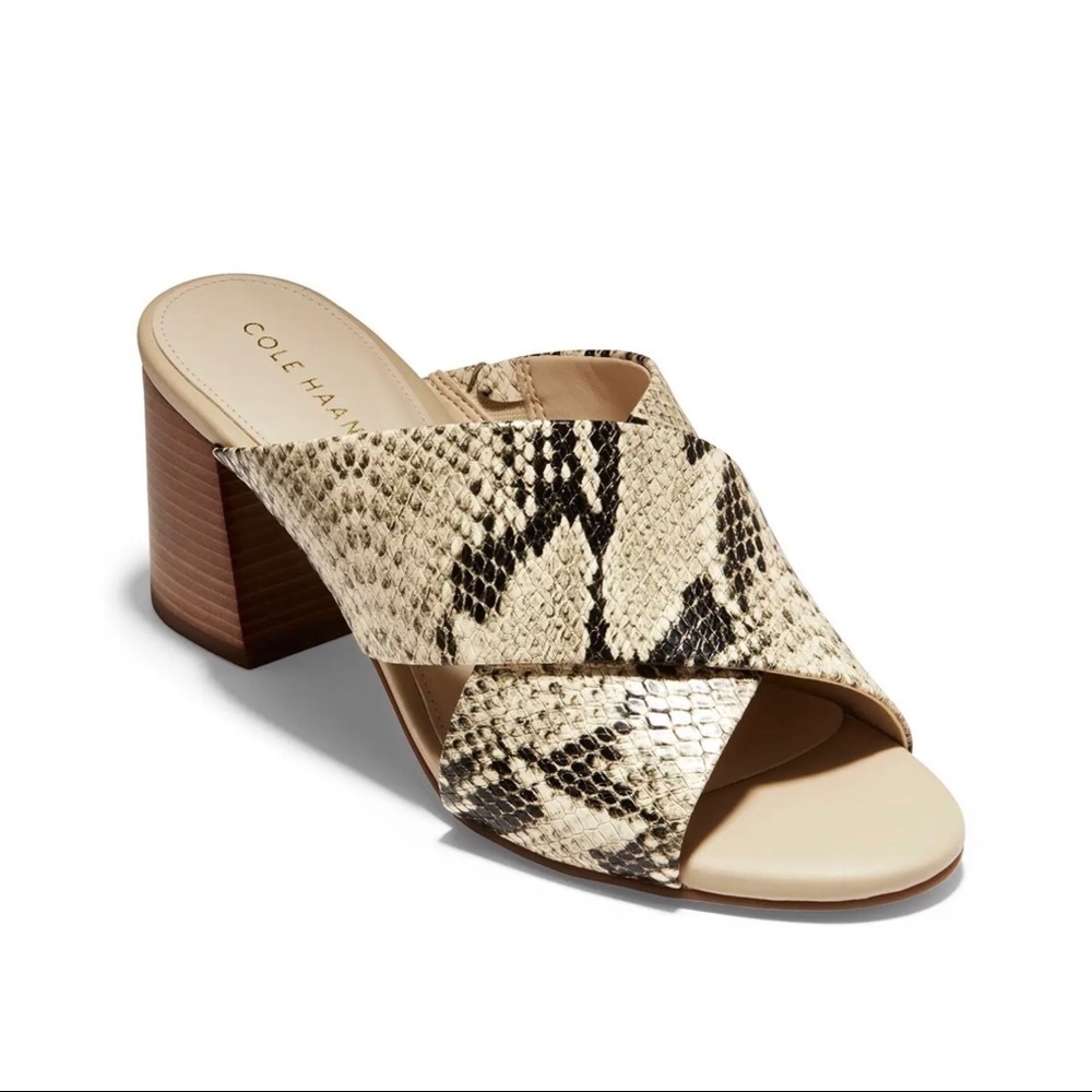 NWOT COLE HAAN Dakota Snakeskin Sandals Size 5.5